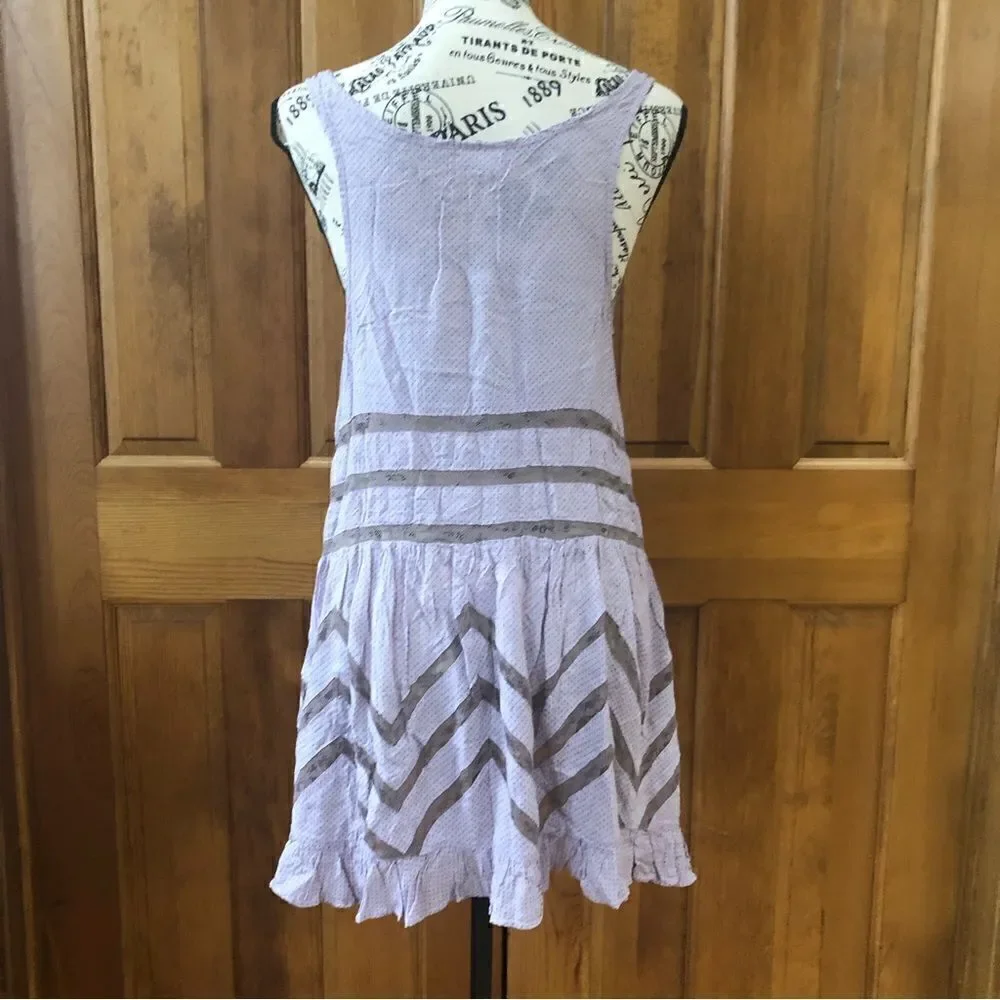 Intimately Free People Voile & Lace Trapeze Slip Dress